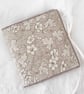 NEEDLE BOOK  HAND BEADED  CREAM TAUPE - Image 1