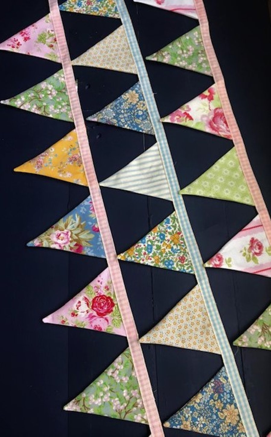 Special order for EH multi-coloured Spring 'dresser' bunting extension