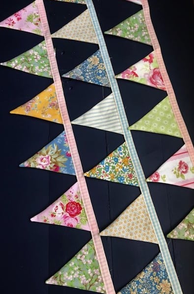 Spring 'dresser' mini bunting in a choice of three colourways
