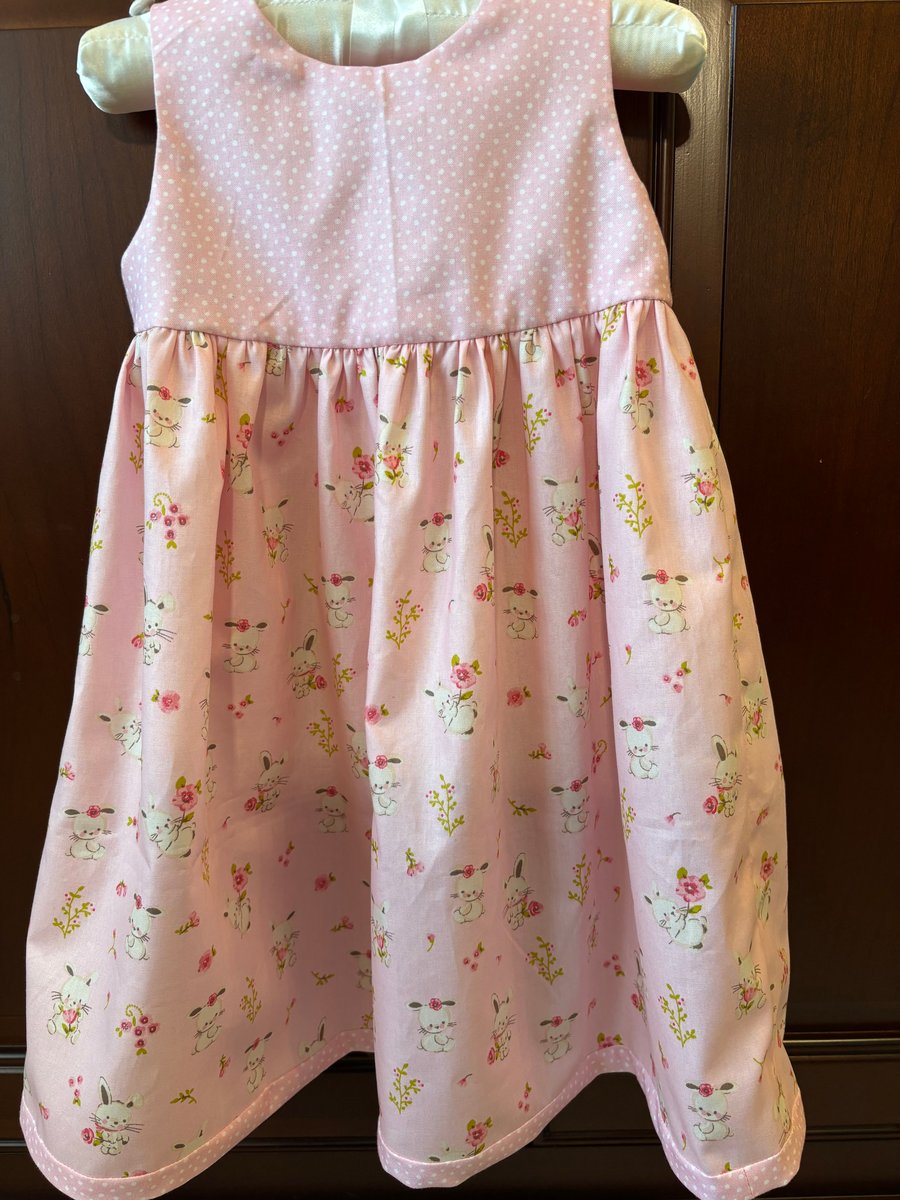 Rose Bunny Baby Dress