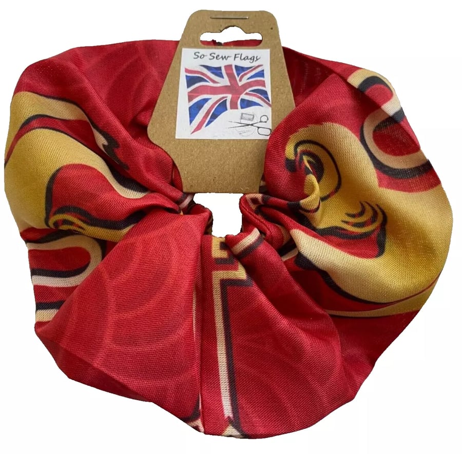 Chinese New Year Of The Monkey Flag Hair Scrunchie Scrunchies Accessory Band