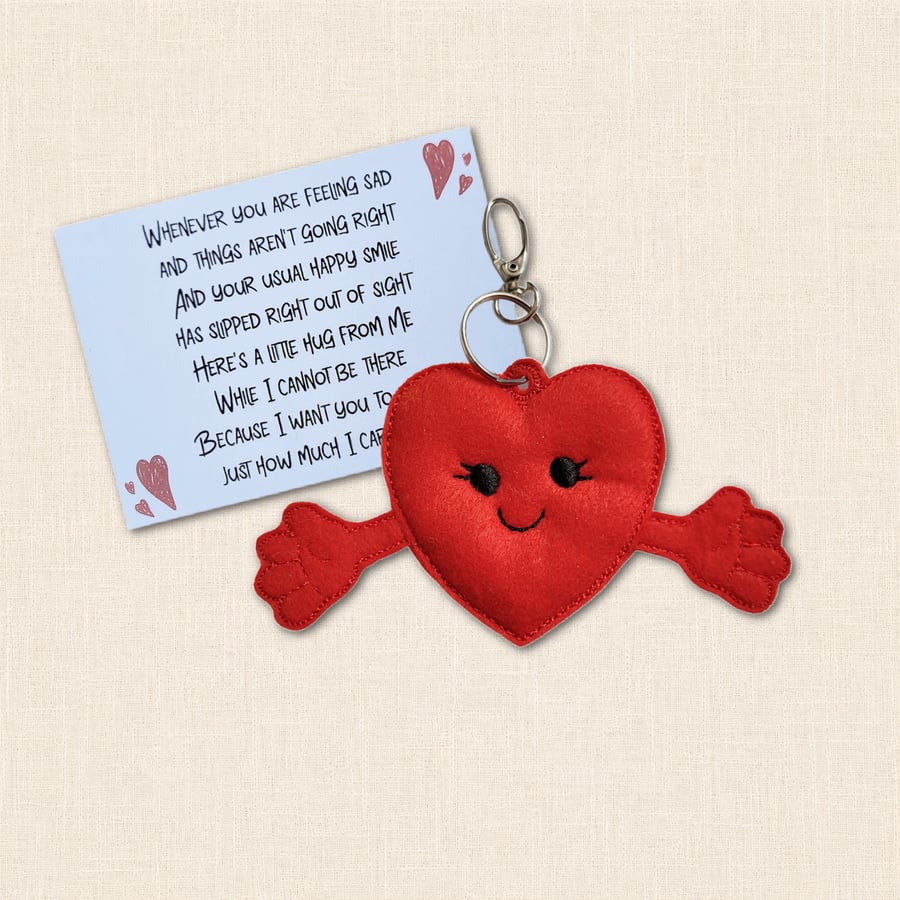 Heart Pocket Hug - Cute Love and Support Pocket Pal