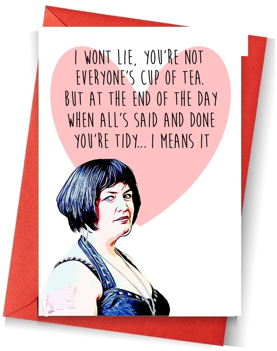 funny Nessa Valentines day card humour gavin and stacey 