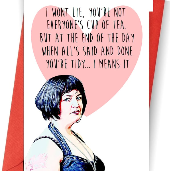 funny Nessa Valentines day card humour gavin and stacey 