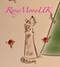 Dog Meets Naughty Cats in the Tree Christmas Card  - Image 2