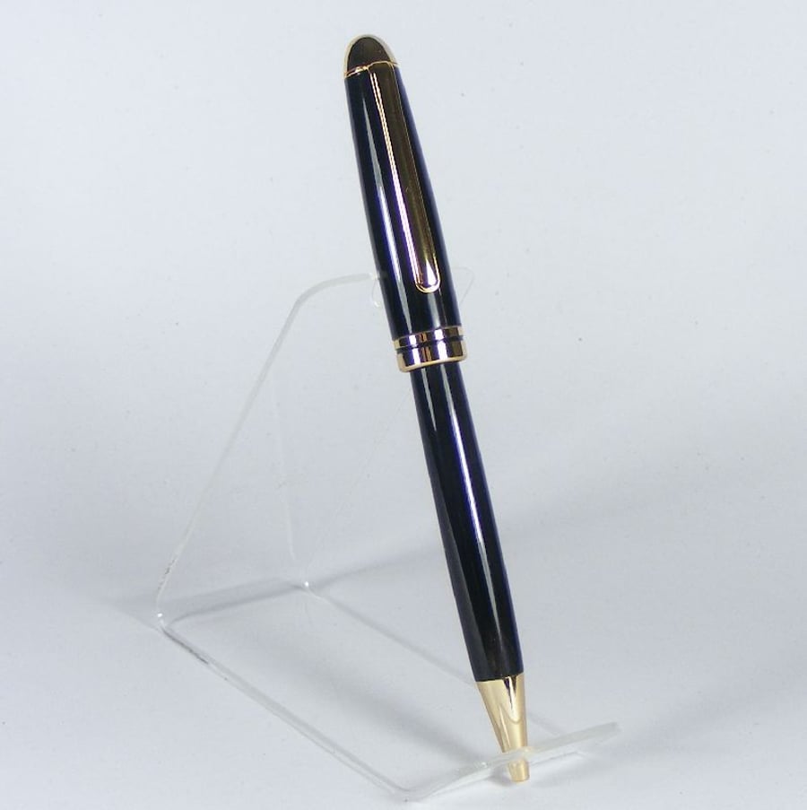 'Buffalo Horn' Round Top Classic Pen  24K Gold Plate Fittings (P010)