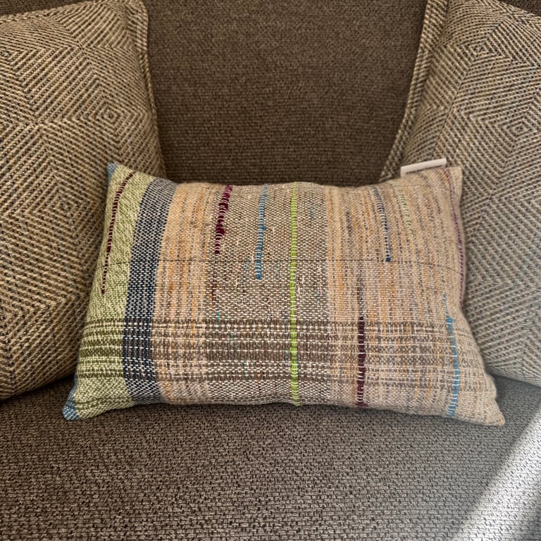 Handwoven 'Misty Morning' Cushion