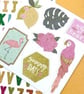 Dovecraft Collections 'Finding Paradise' 7 Foam Glitter Stickers - Image 2