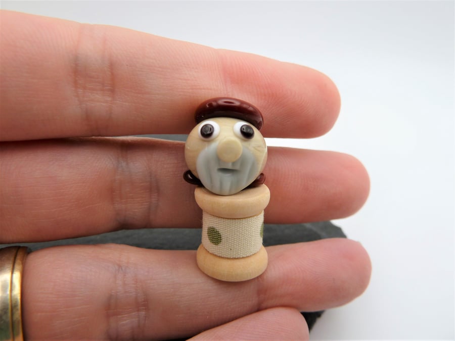 small glass grandpa blob