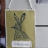Hare - Fabric hanger - With Love