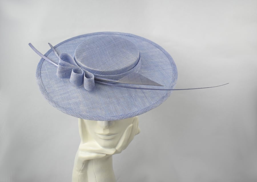 GRACE Blue Ladies Wedding Occasion Hat