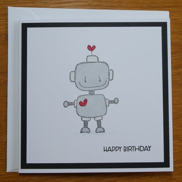 Robot Birthday Card