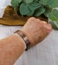 Bangle, Copper Rustic Hammered Cuff - Size Small - Medium 6-7 Inch Wrist - Image 4