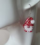 Cute Christmas Gnome Gonk Dangle Earrings - Image 2