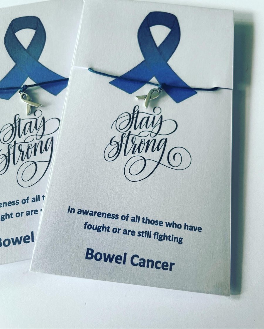 Bowel cancer awareness wish bracelet bundle x6 wish bracelets set 