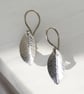 Textured leaf earrings. - Image 4