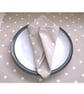 Napkins x 2 Green and White Polka Dot 18" Pair Serviettes Washable Cotton Cloths - Image 2