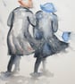 Friends with the wind in the back. Original painting - Image 2