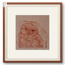 Diana limited edition drypoint engraving owl