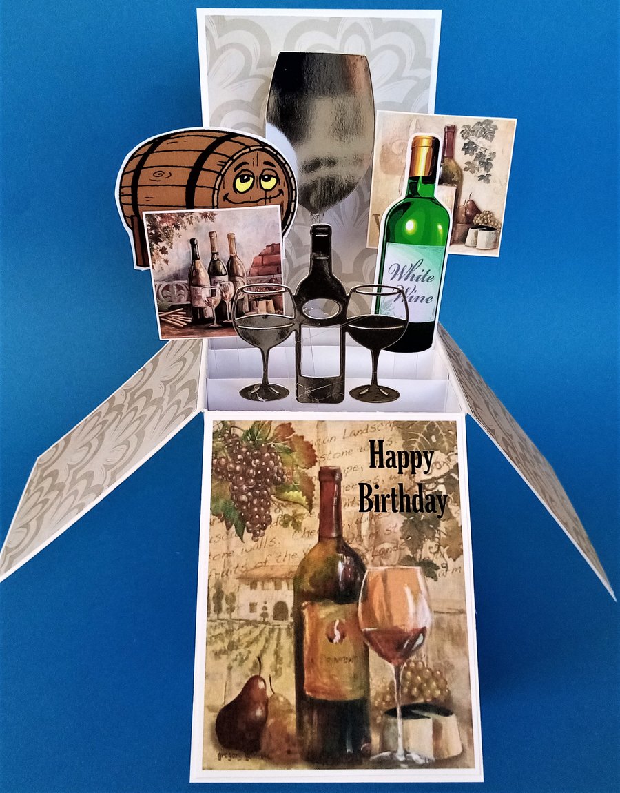 Wine Birthday Card