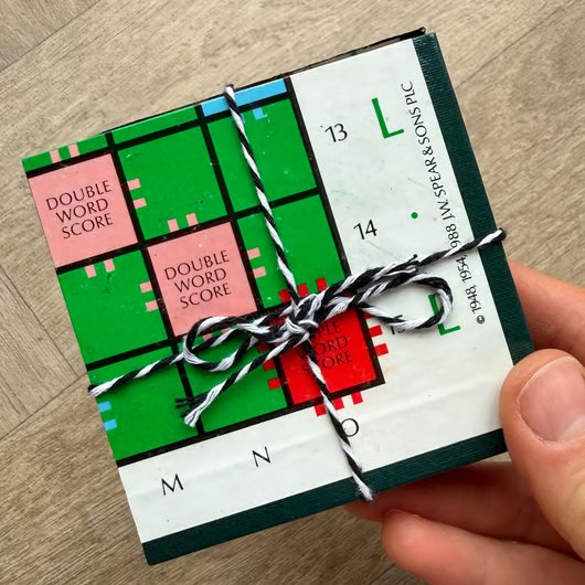 80s Scrabble Board Coasters (Bottom Right) - Upcycled from Real Board