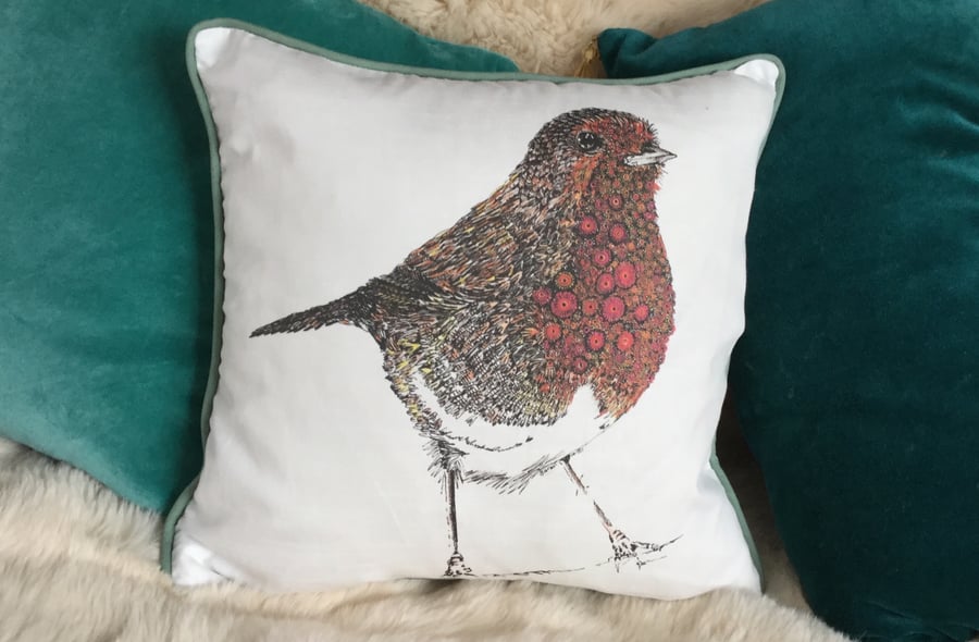 Robin cushion cover 16” OFFER