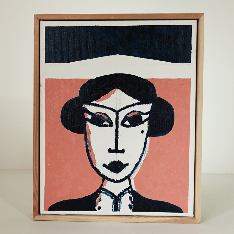 'El Nina' Oil Painting on canvas. Framed. Size 12.5x10in (32x26cm)