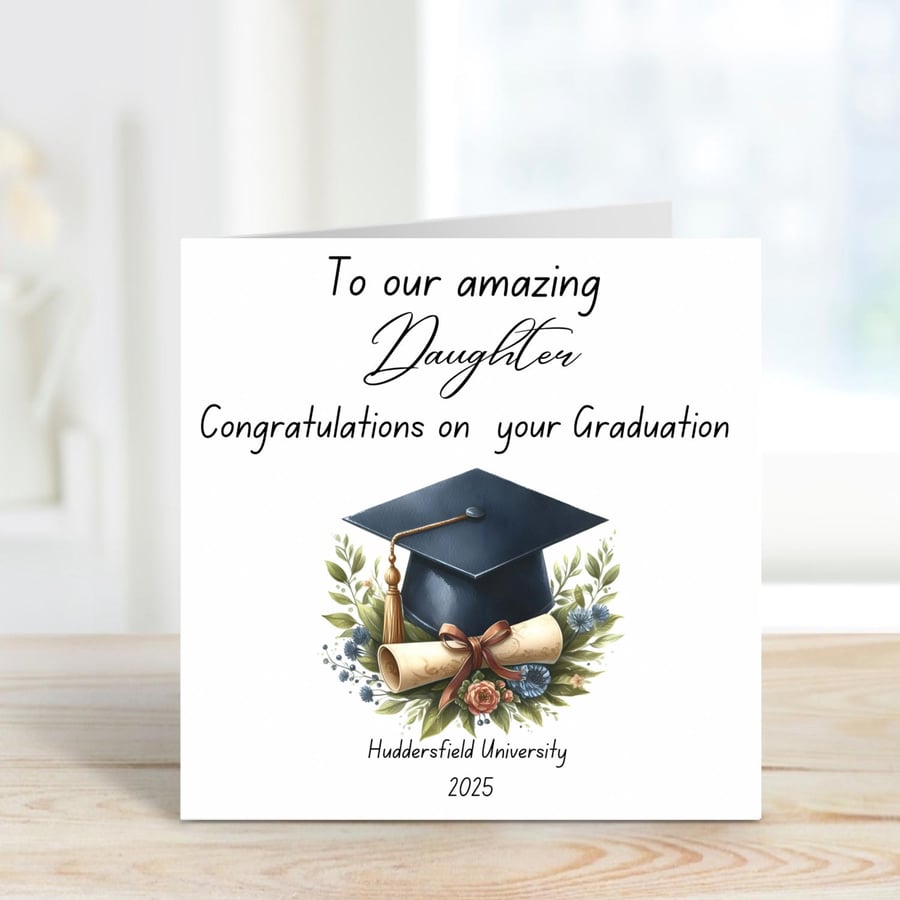 Personalised Graduation Card for Daughter