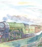 Classic Steam locomotive Fathers Day Card