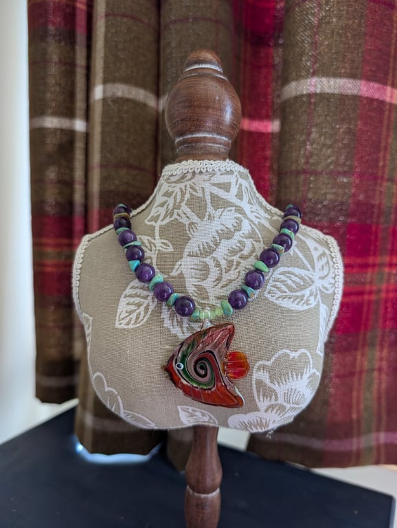 "Purple Sea" Necklace 