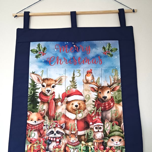 Advent Calendar - eco-friendly fabric, reusable to many years to come