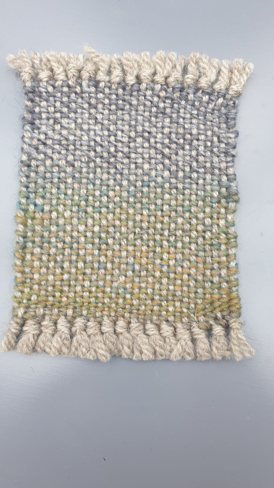 'Horizon'   - hand woven coaster
