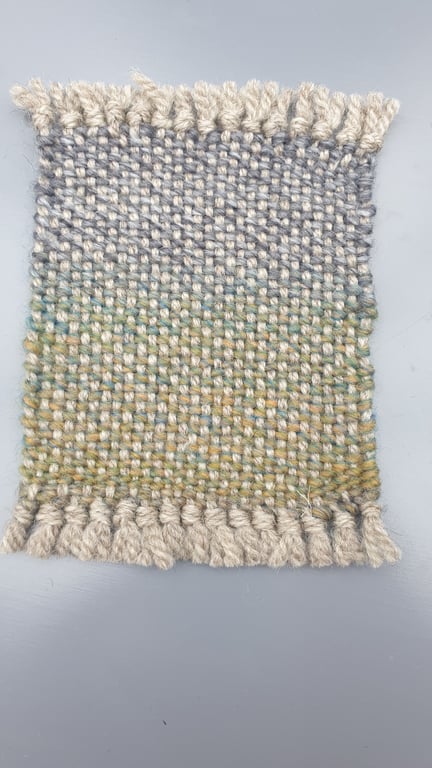 'Horizon'   - hand woven coaster