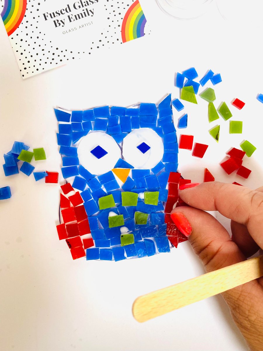 Make at Home Fused Glass Owl Kit