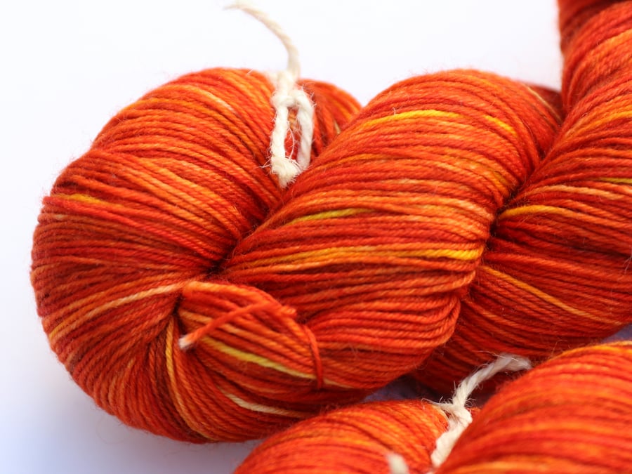 SALE: Spicy - Superwash merino-nylon 4 ply yarn