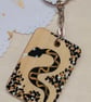 Wooden rectangular simple snake keyring  - Image 2