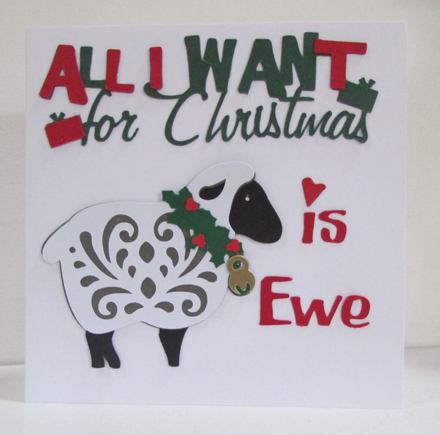 Christmas Sheep Card