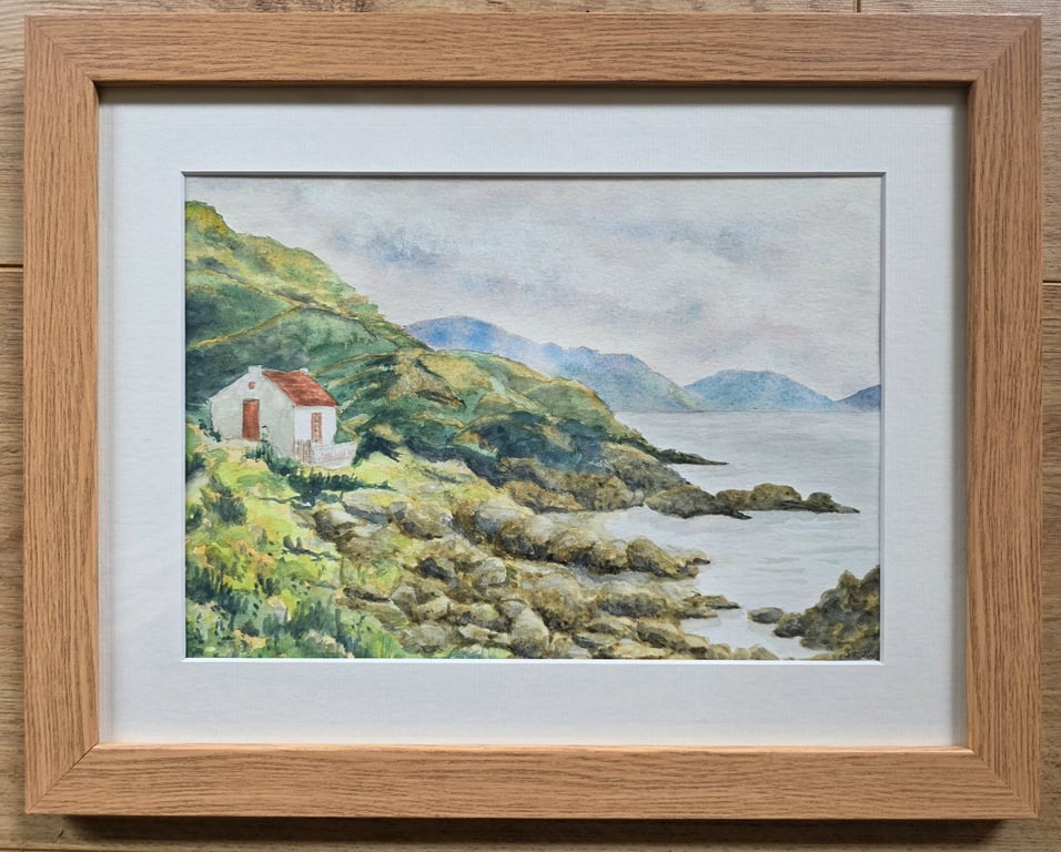 'Restful Retreat' original framed watercolour painting 