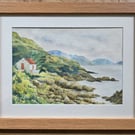 'Restful Retreat' original framed watercolour painting 