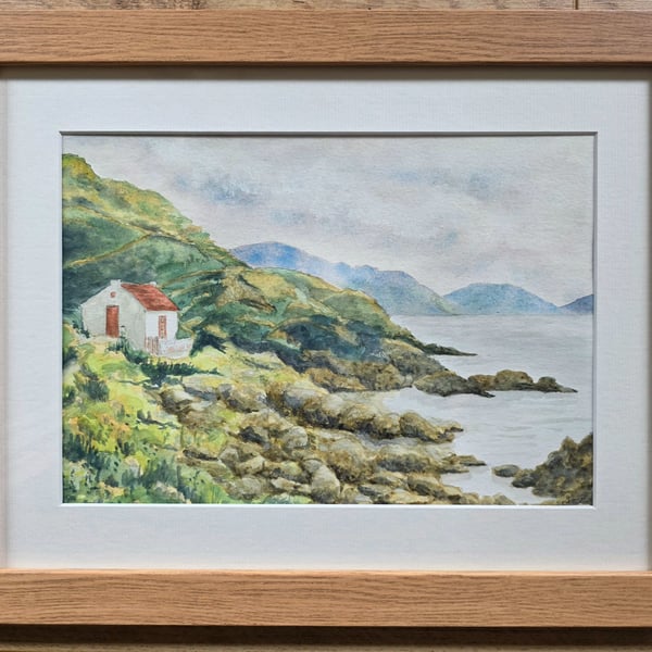 'Restful Retreat' original framed watercolour painting 