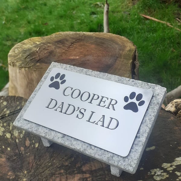 Pet Memorial Marker Pet Remembrance stone  Pet Headstone Pet Loss Plaque 