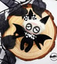 OOAK Bat Art Doll: Handmade Gothic Creepy Sulky Doll alternative emo