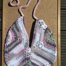 Handmade crochet shoulder bag