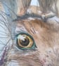  Mounted A4  or A3 signed Art Print, Hare - Image 2