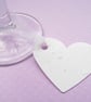 10 White Plantable Seed Heart Tags 280gsm - Wildflower Biodegradable Wedding - Image 3