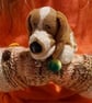 Dog Gloves Hand Muff Hand Knitted OOAK - Image 1