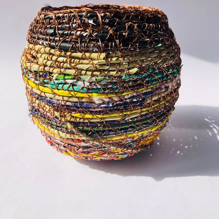 Belly pot from recycled materials by ABScraft