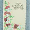 original hand painted Sympathy card ( ref F 459)