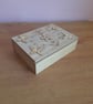 Floral engraved memory box: Handmade wooden box. - Image 2
