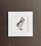 'Puffin Love' 5" x 5" Mounted Print